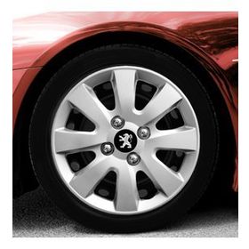 Peugeot Amblemli Gri 4'lü Takım 127 15 İnç Jant Kapağı