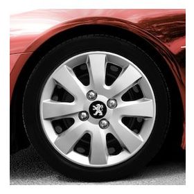 Peugeot Amblemli Gri 4'lü Takım 127 15 İnç Jant Kapağı