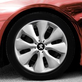 Peugeot Amblemli Gri 4'lü Takım 133 15 İnç Jant Kapağı