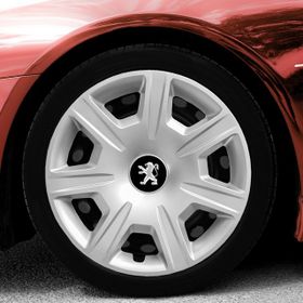 Peugeot Amblemli Gri 4'lü Takım 142 15 İnç Jant Kapağı