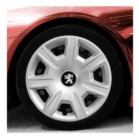 Peugeot Amblemli Gri 4'lü Takım 142 15 İnç Jant Kapağı