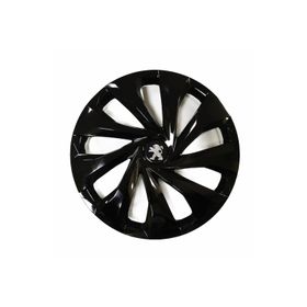 Peugeot Amblemli Piano Black 4'lü Takım 206 15 İnç Jant Kapağı