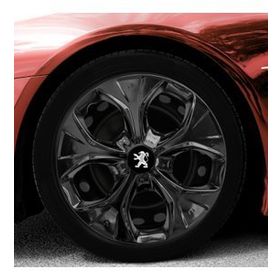 Peugeot Amblemli Piano Black 4'lü Takım 211 14 İnç Jant Kapağı