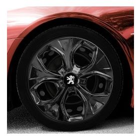 Peugeot Amblemli Piano Black 4'lü Takım 211 14 İnç Jant Kapağı