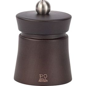 Peugeot Baya Çikolata Rengi Ahşap 8 cm Tuz Değirmeni