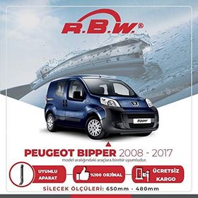 Peugeot Bipper 2008-2017 Muz Silecek Takımı