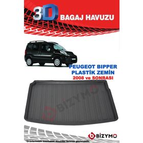 Peugeot Bipper 2008 Sonrası 3d Bagaj Havuzu