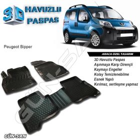 Peugeot Bipper 3D Havuzlu Paspas