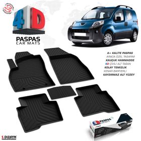Peugeot Bipper 4d Siyah A Kalite 4ds-82187 Havuzlu Paspas