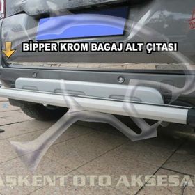 Peugeot Bipper Formlu 2008 Üzeri Paslanmaz Çelik Krom Bagaj Alt Çıtası