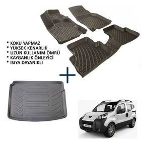 Peugeot Bipper Havuzlu 3D 2008 Sonrası Paspas ve Bagaj Havuzu