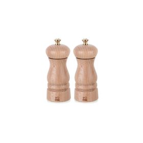 Peugeot Clermont 13 cm Naturel Karabiber ve Tuz Değirmen Seti