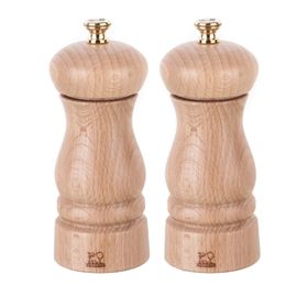 Peugeot Clermont 13 cm Naturel Karabiber ve Tuz Değirmen Seti