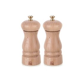 Peugeot Clermont 13 cm Naturel Karabiber ve Tuz Değirmen Seti