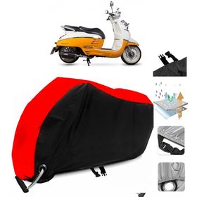 Peugeot Django 125 Siyah Arka Çanta Uyumsuz Ultra Kalın Su Geçirmez Motor Brandası