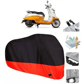Peugeot Django 125 Siyah Arka Çanta Uyumsuz Ultra Kalın Su Geçirmez Motor Brandası