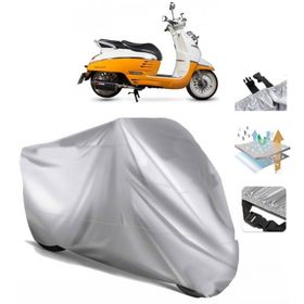 Peugeot Django 125 Siyah Arka Çanta Uyumsuz Ultra Kalın Su Geçirmez Motor Brandası
