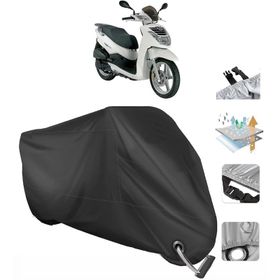 Peugeot LXR 200I Siyah Arka Çanta Uyumsuz Ultra Kalın Su Geçirmez Motor Brandası