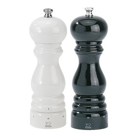 Peugeot Paris Siyah Beyaz 18 cm Karabiber Tuz Değirmen Seti