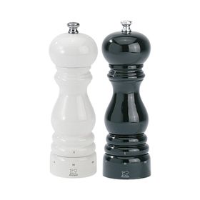 Peugeot Paris Siyah Beyaz 18 cm Karabiber Tuz Değirmen Seti