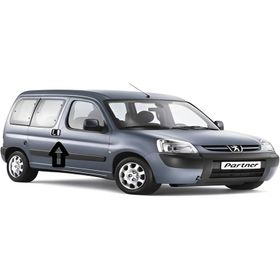 Peugeot Partner 1996 2008 Paslanmaz Çelik 4 Kapı Krom Kapı Kolu
