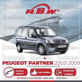 Peugeot Partner 2002-2009 Silecek Takımı