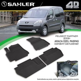 Peugeot Partner Tepe 2008 Sonrası 3D Havuzlu Paspas