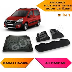 Peugeot Partner Tepee 2008 Havuzlu Paspas