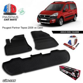 Peugeot Partner Tepee 2014-2015 4D Havuzlu Oto Paspas
