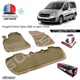 Peugeot Partner Tepee 2014-2015 4D Havuzlu Oto Paspas