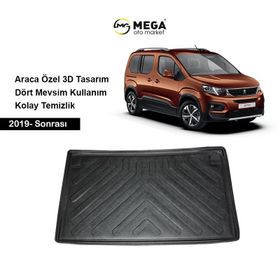 Peugeot Rifter 2019 Sonrası 3d Bagaj Havuzu