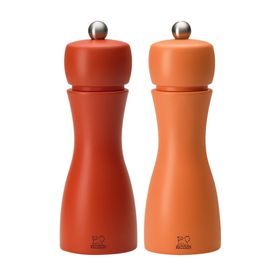 Peugeot Tahiti 15 cm Turuncu Tuz Ve Karabiber Değirmen Seti