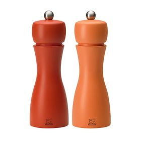 Peugeot Tahiti 15 cm Turuncu Tuz Ve Karabiber Değirmen Seti