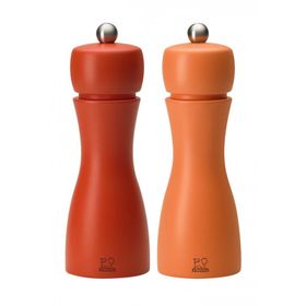 Peugeot Tahiti 15 cm Turuncu Tuz Ve Karabiber Değirmen Seti