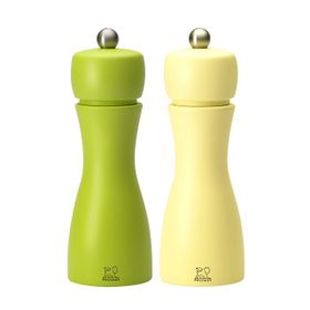 Peugeot Tahiti 15 cm Yeşil Sarı Tuz Ve Karabiber Değirmen Seti