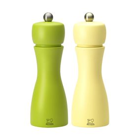 Peugeot Tahiti 15 cm Yeşil Sarı Tuz Ve Karabiber Değirmen Seti