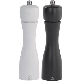 Peugeot Tahiti 20 cm Siyah Beyaz Tuz Ve Karabiber Değirmen Seti
