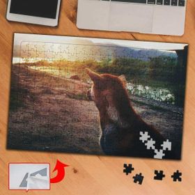 PF373 Güneş Köpek Arazi 240 Parça Puzzle Yapboz Tablo