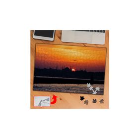 PF77 İstanbul Silüeti Gün Batımı 240 Parça Puzzle Yapboz Tablo