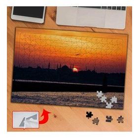 PF77 İstanbul Silüeti Gün Batımı 240 Parça Puzzle Yapboz Tablo