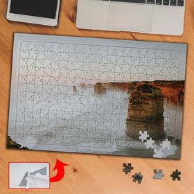 PF9554 Sisli Bölge Dağ Kayalıklar 240 Parça Puzzle Yapboz Tablo