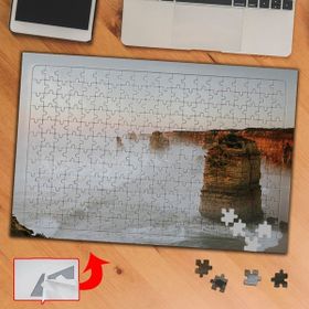 PF9554 Sisli Bölge Dağ Kayalıklar 240 Parça Puzzle Yapboz Tablo