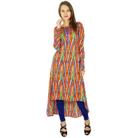 Phagun Etnik Kurti Hintli Tasarımcı Bollywood Kurta Çok Renkli Kadın Tunik Elbise