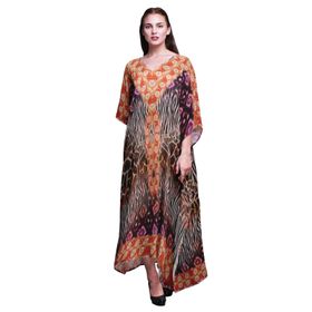 Phagun Uzun Plaj Kaftan Bikini Örtü Maksi Ametist Kadın Elbise