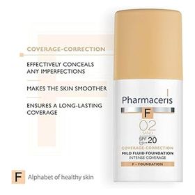 Pharmaceris 30 ml Spf 20 02 Yoğun Kapatıcı Yumuşak Sıvı Fondöten