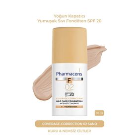 Pharmaceris F Intense Coverage SPF20 02 Ivory Fondöten