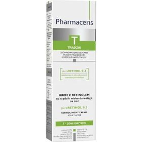 Pharmaceris Pure Retinol 40 ml 0,3 Kırışıklık ve Akne Karşıtı Yağlı Ciltler İçin Gece Kremi