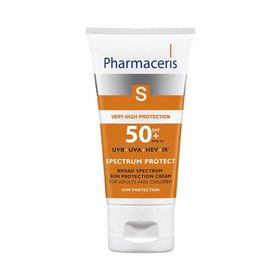 Pharmaceris S Broad Spectrum Sun Protection Cream SPF50+ Yetişkin ve Çocuk 50 ml Güneş Kremi