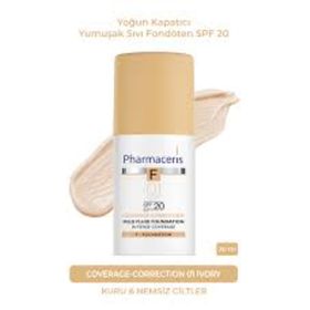 Pharmaceris Yumuşak Sıvı Fondöten 30 ml Spf 20 /01 Ivory Yoğun Kapatıcı