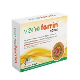 Pharmaleaf Venaferrin Demir Vitamin C 30 Kapsül